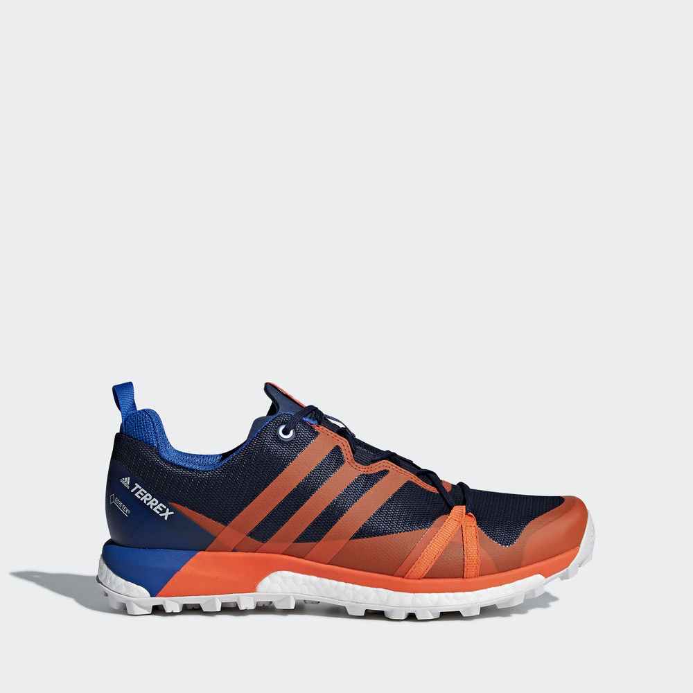 Adidas Terrex Agravic Gtx - παπουτσια για τρεξιμο ανδρικα - Σκουρο Μπλε/Πορτοκαλι/Μπλε,Μέγεθος: EU 3